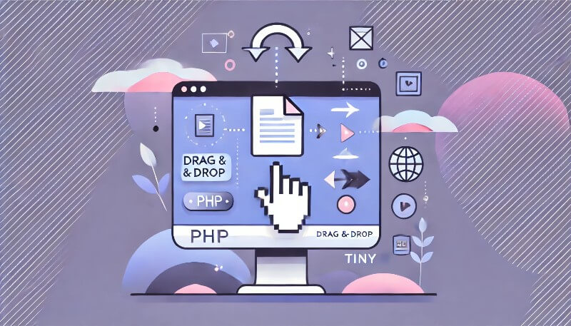 Drag and Drop Files, Images or Objects using PHP