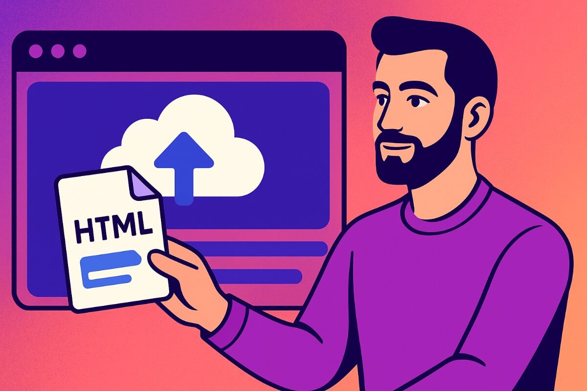How to Upload HTML File to a Website 