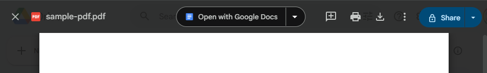 A screenshot of google drive sharing option