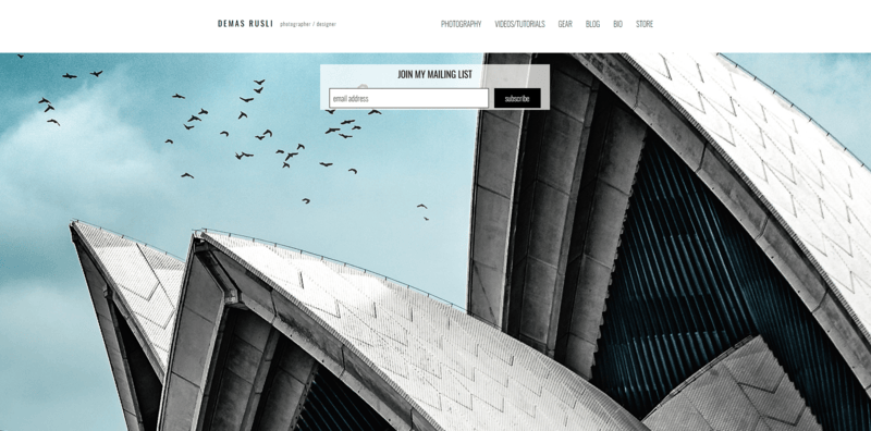 Demas Rusli's portfolio to showcase using high quality visuals